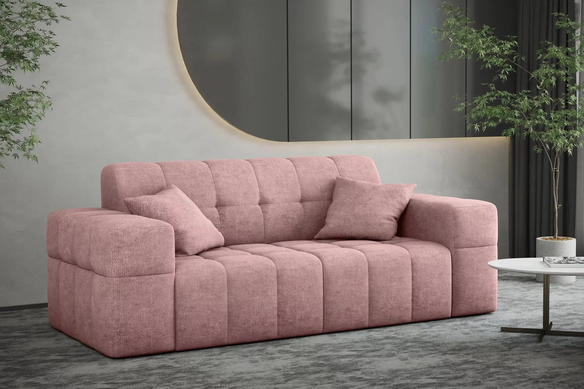 Sofa Nimes in Teddy, 183 cm Breite