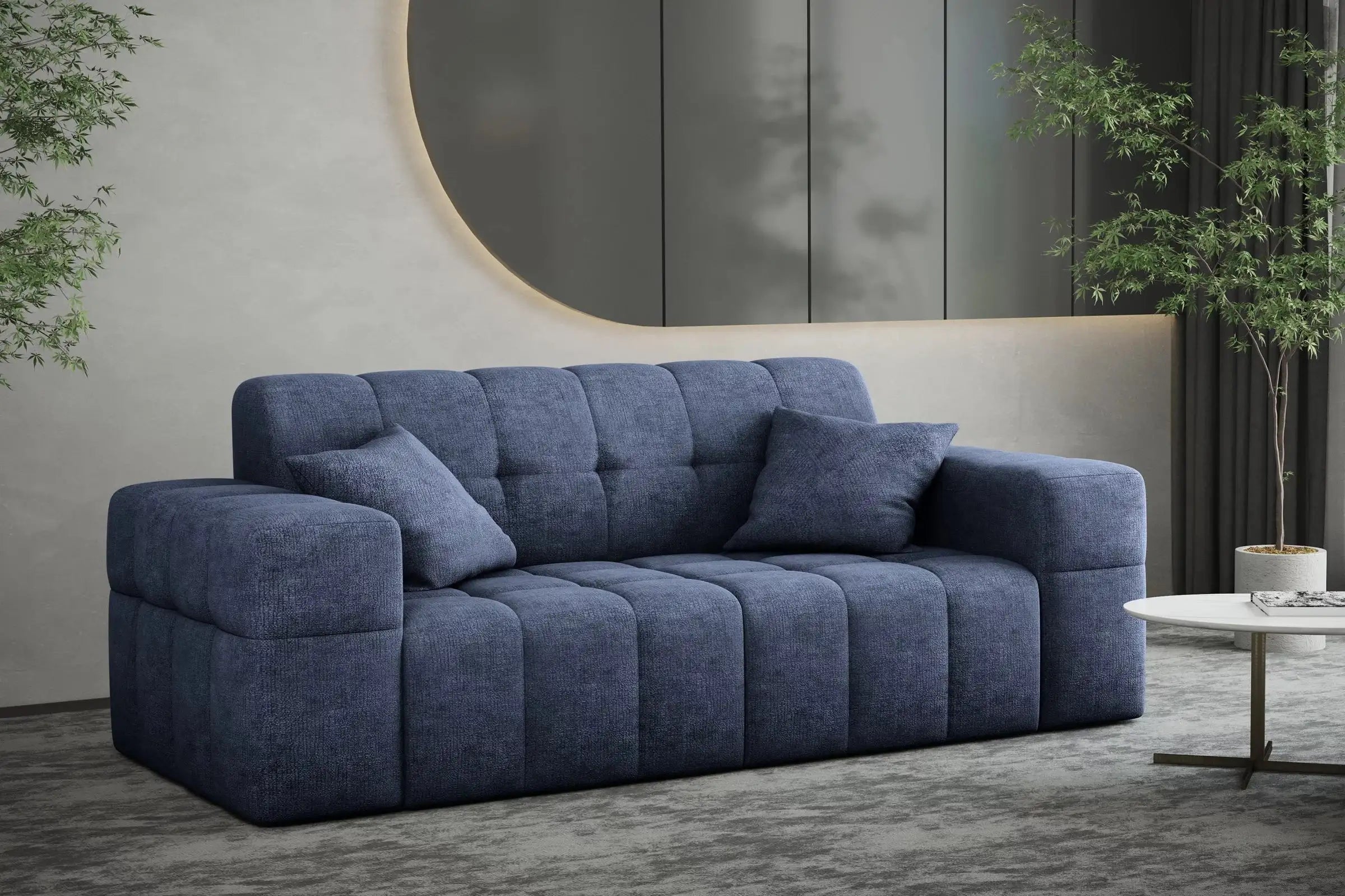 Sofa Nimes in Teddy, 183 cm Breite