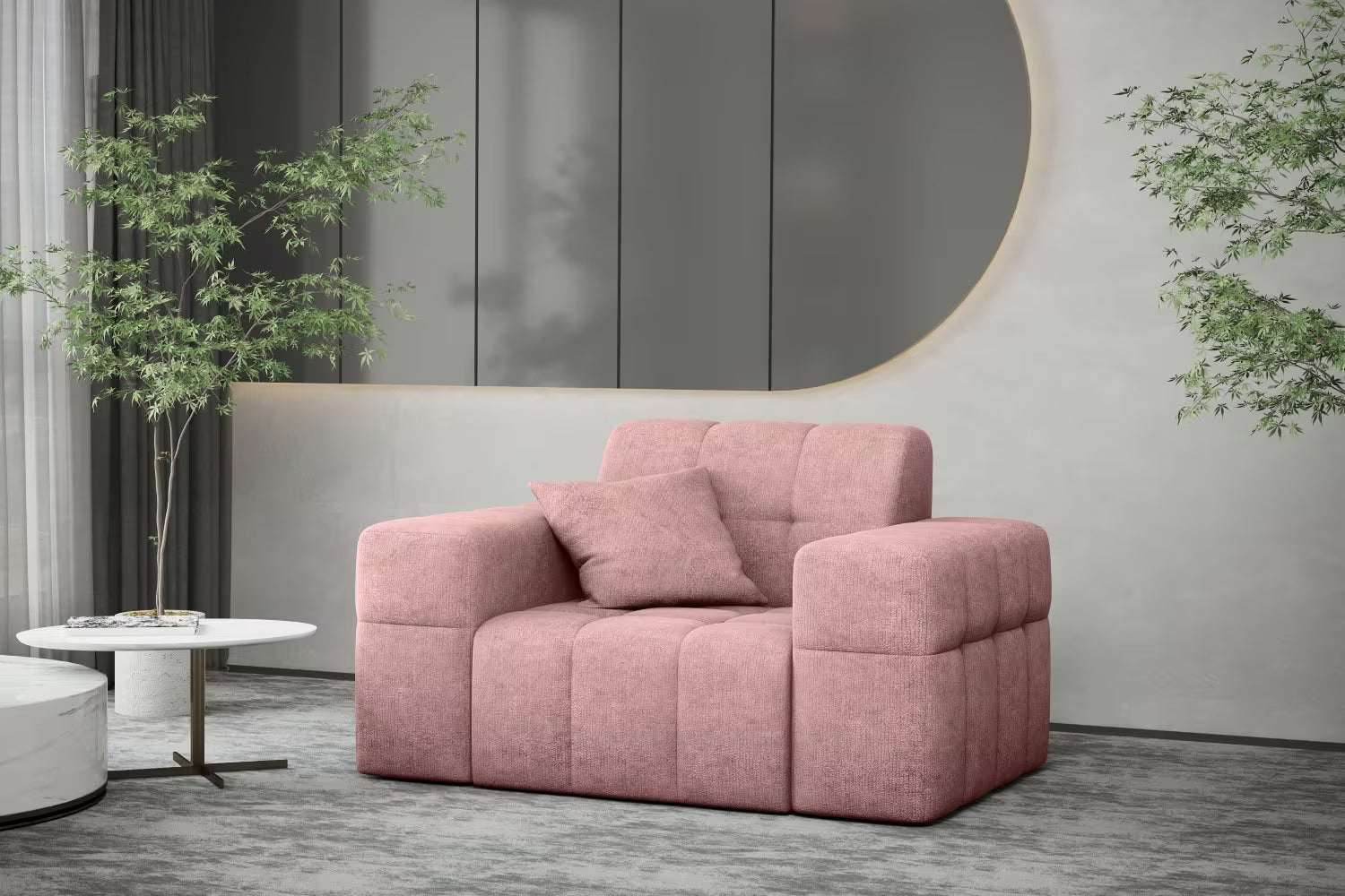 Sessel Nimes in Teddy, 120 cm Breite