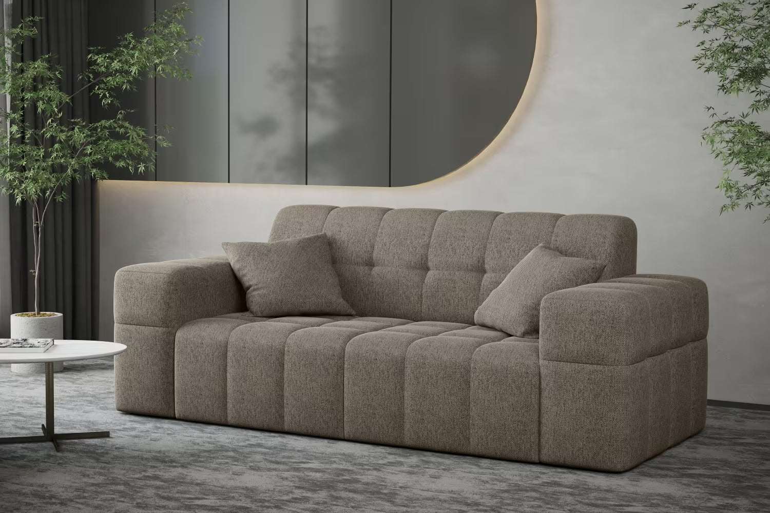 Sofa Nimes in Struktur, 183 cm Breite