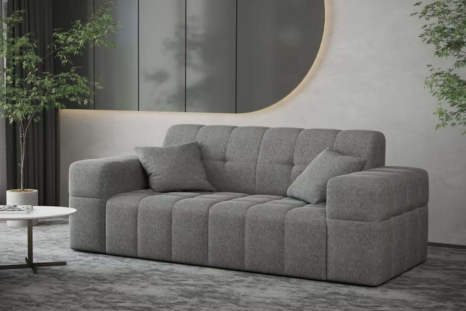 Sofa Nimes in Struktur, 183 cm Breite