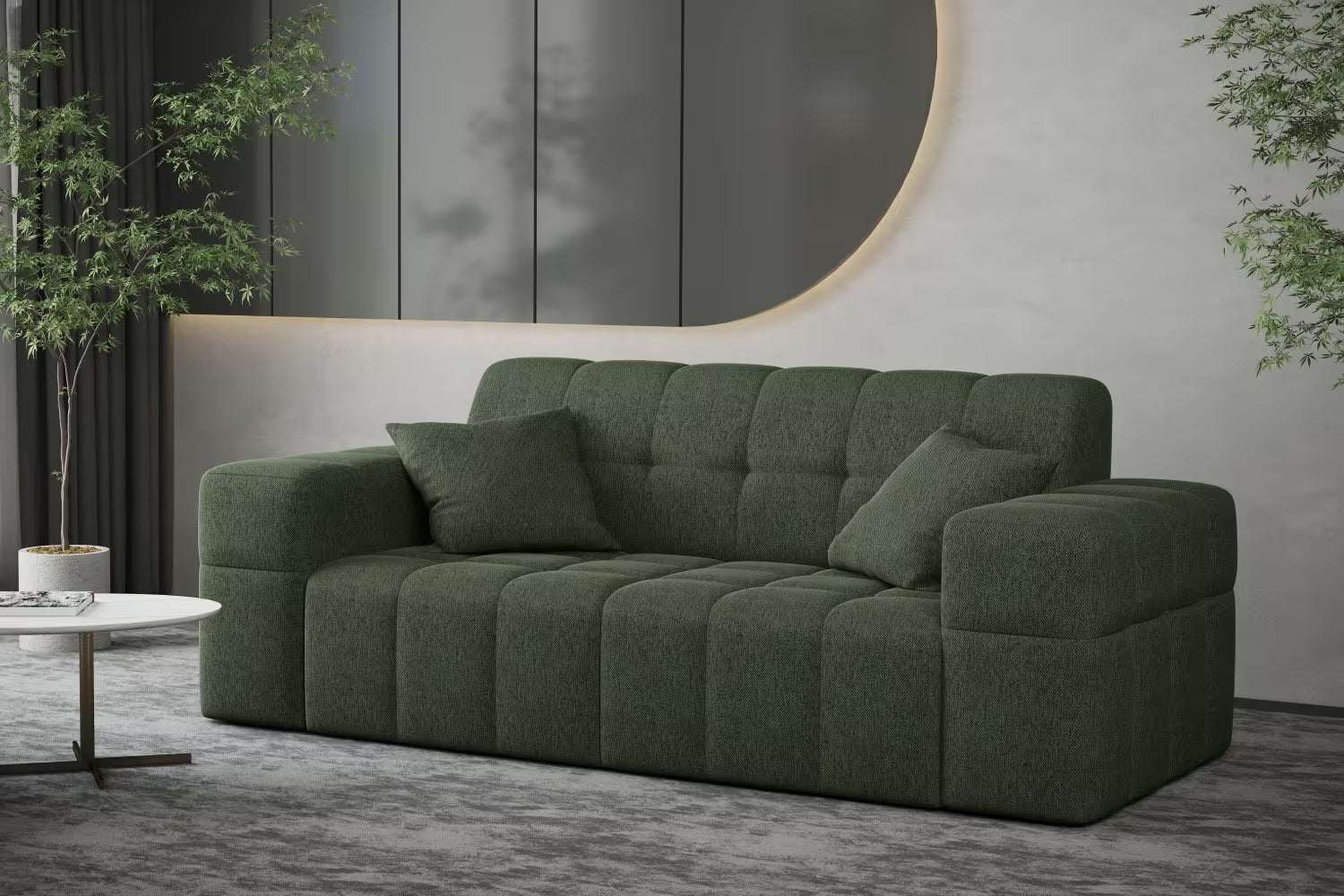 Sofa Nimes in Struktur, 183 cm Breite