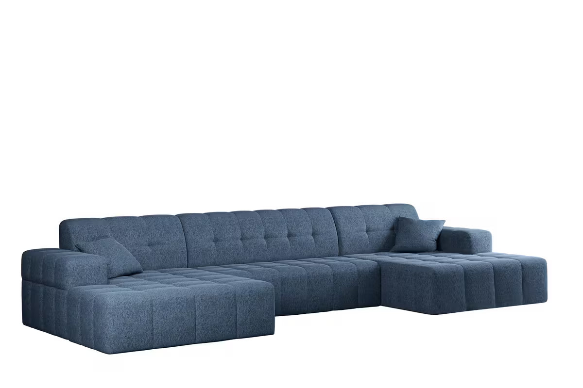 Sofa Wohnlandschaft Nimes in Struktur, 350 cm Breite