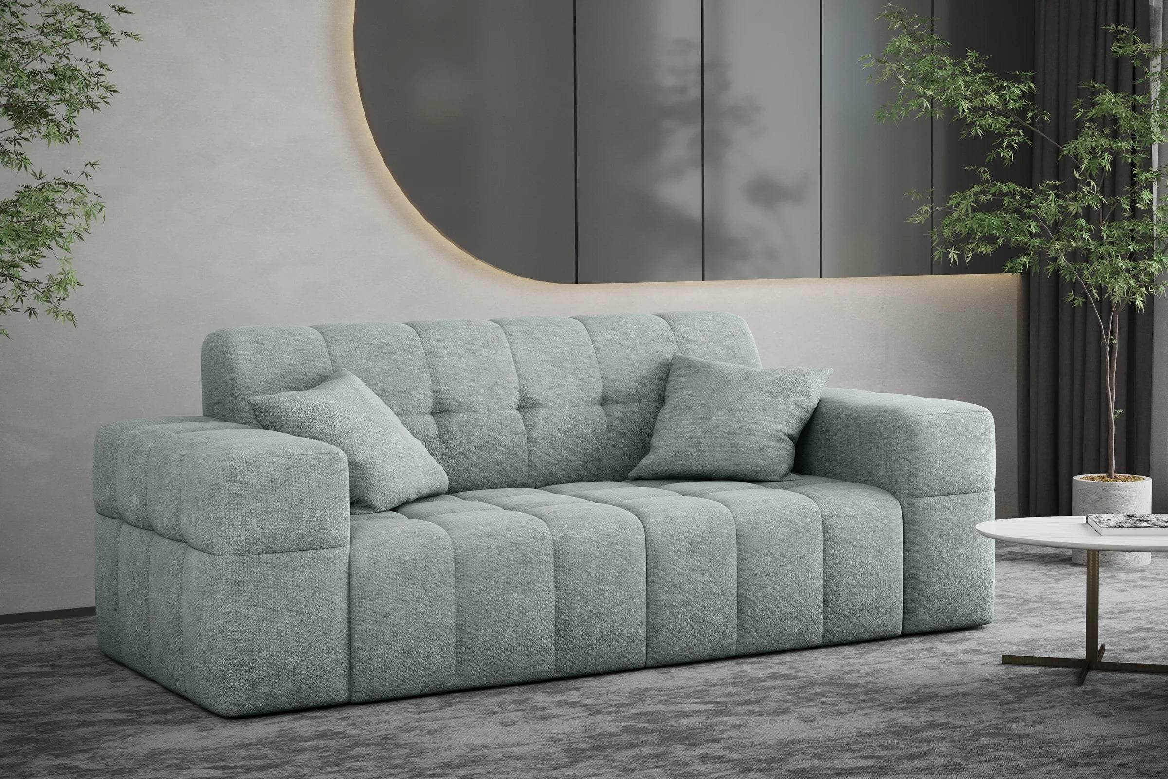 Sofa Nimes in Teddy, 183 cm Breite