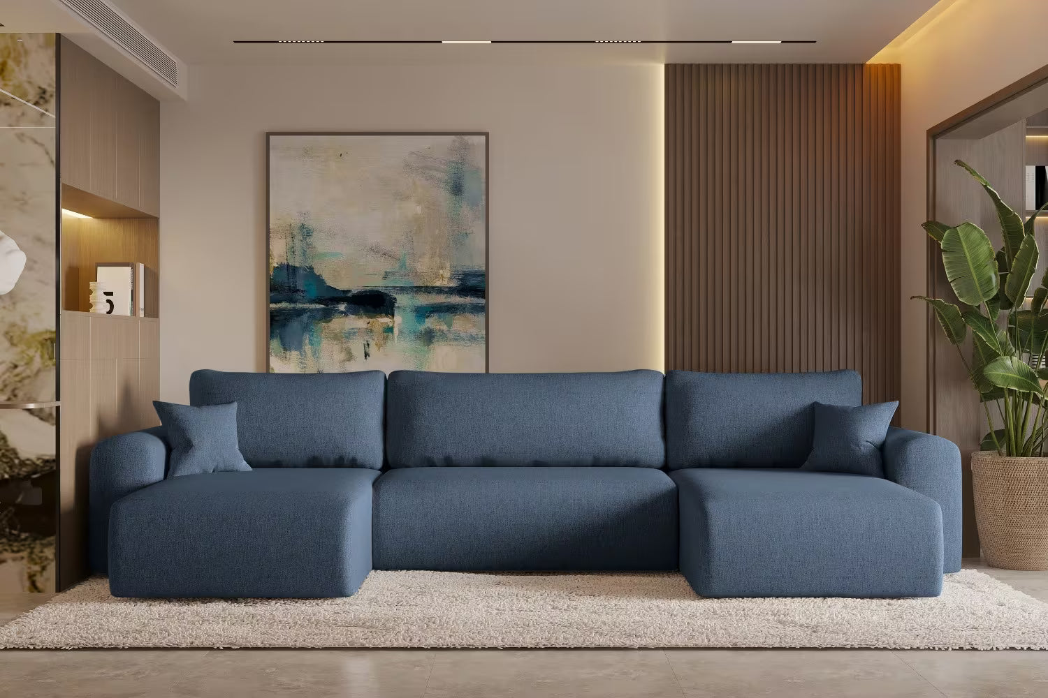 Sofa Wohnlandschaft Capri #Variant_Blau