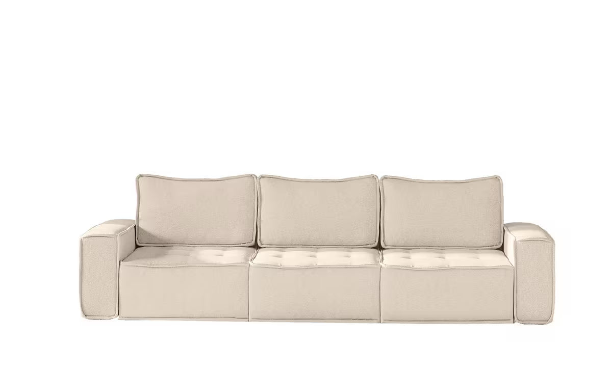 Boho Sofa in Struktur, 292 cm Breite
