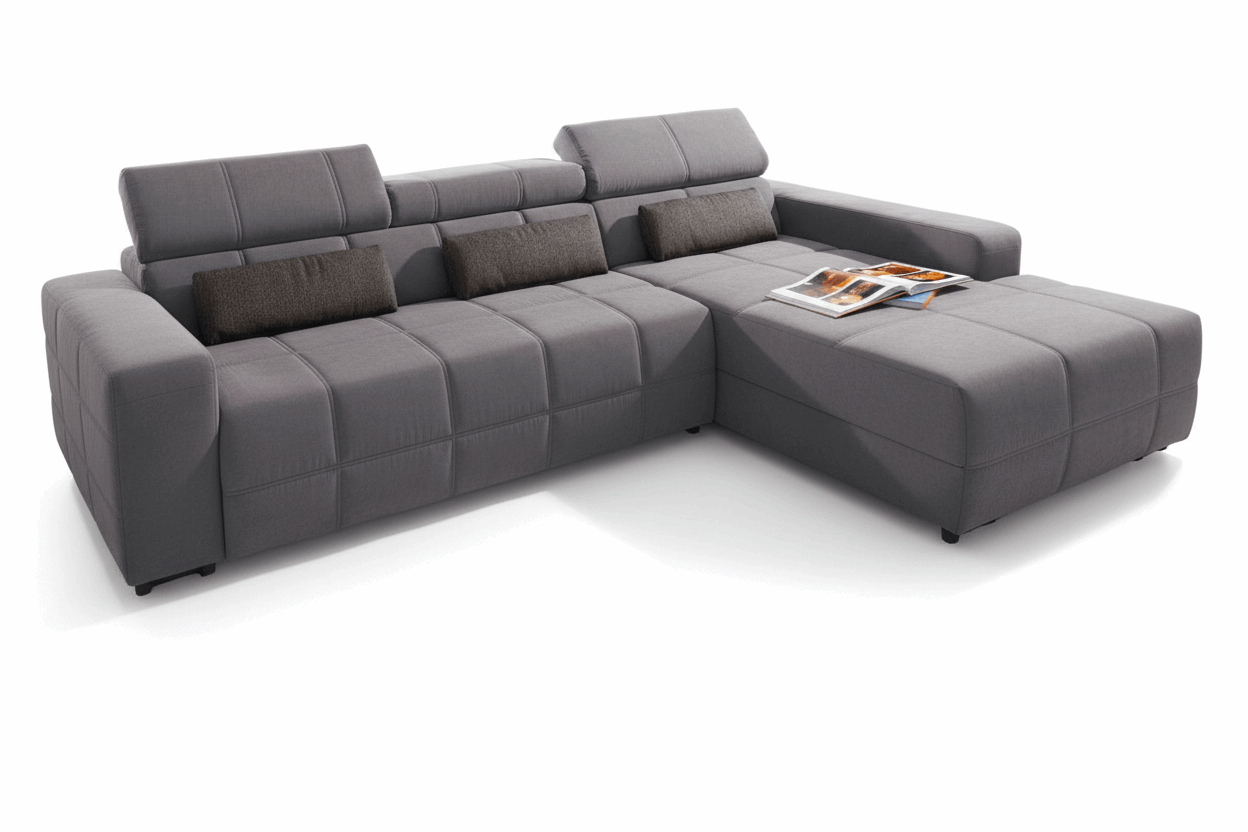 Ecksofa in Microfaser, 289 Breite | PolsterOase