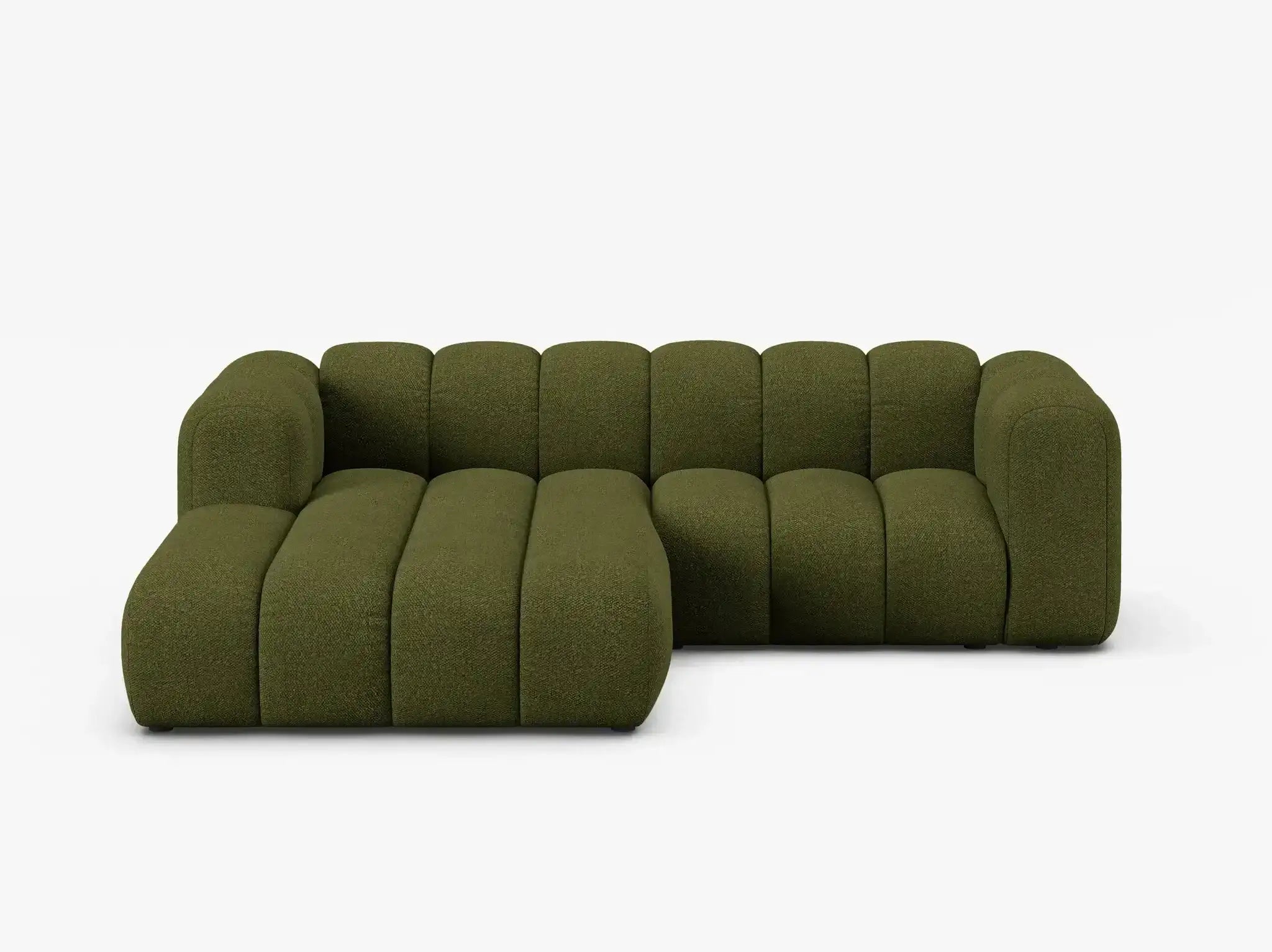 Grandé Ecksofa (links) in Bouclé, 230 cm Breite - Modulsofa-4