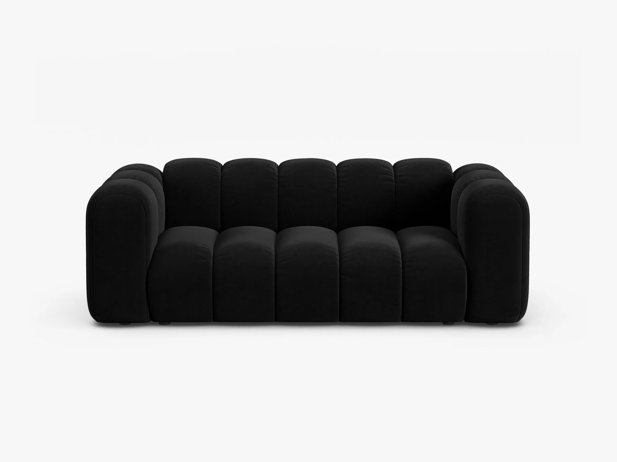 Grandé 3-Sitzer Sofa in Samt, 200 cm Breite - Modulsofa-5
