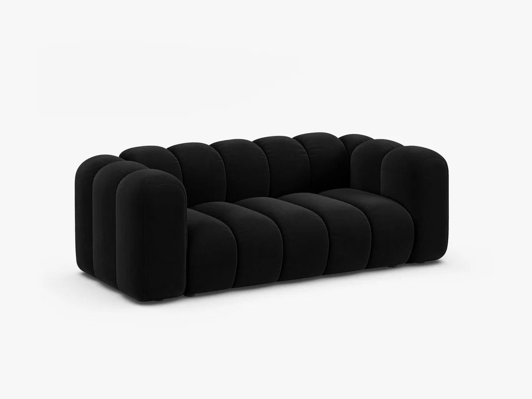 Grandé 3-Sitzer Sofa in Samt, 200 cm Breite - Modulsofa-6