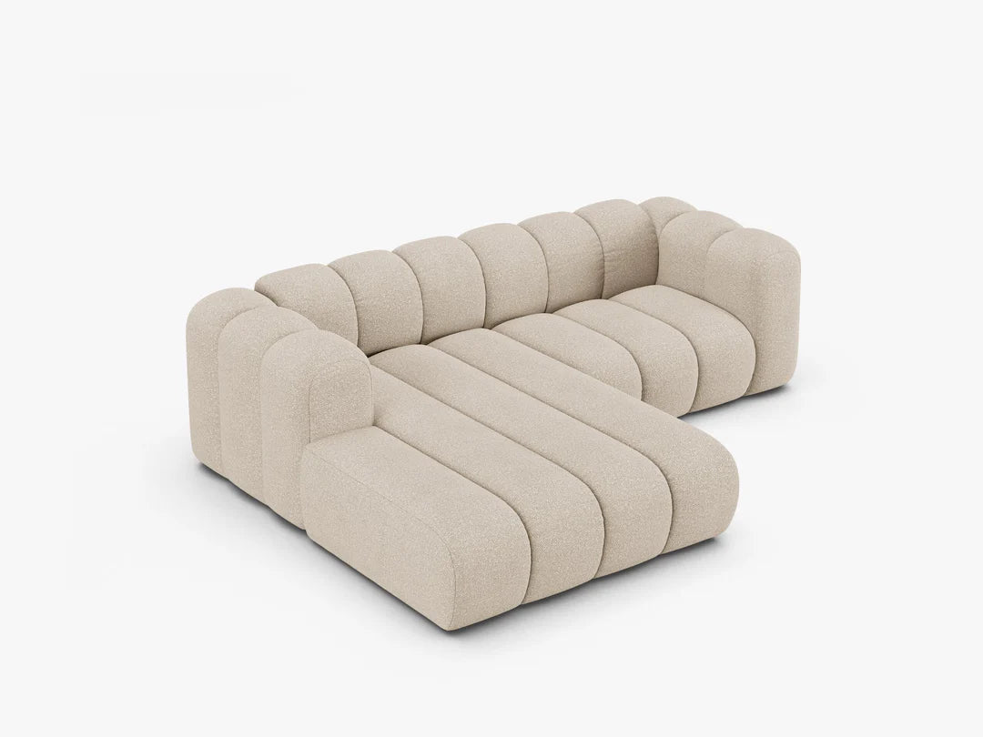 Grandé Ecksofa (links) in Bouclé, 230 cm Breite - Modulsofa-8