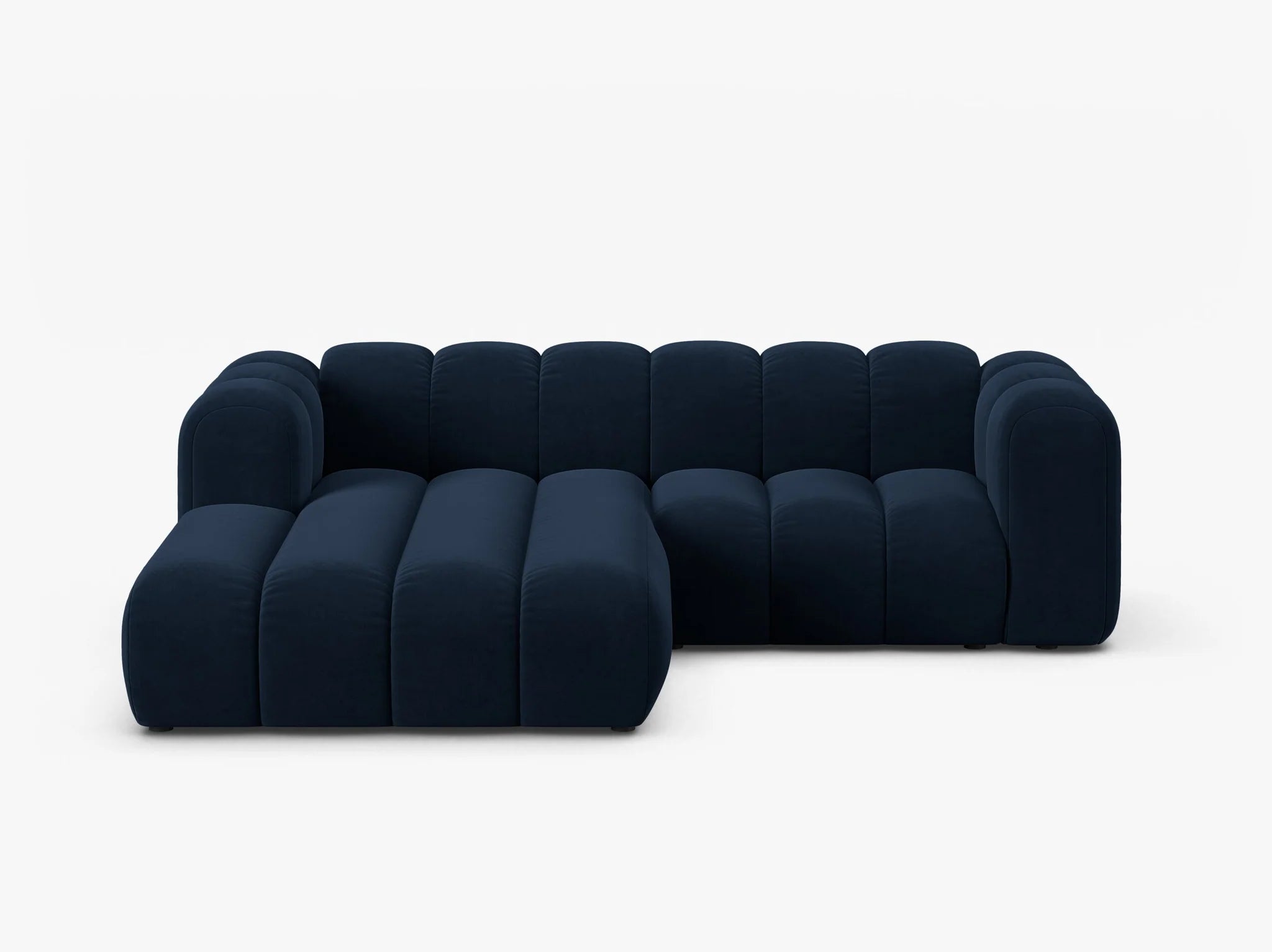 Grandé Ecksofa (links) in Samt, 230 cm Breite - Modulsofa-4