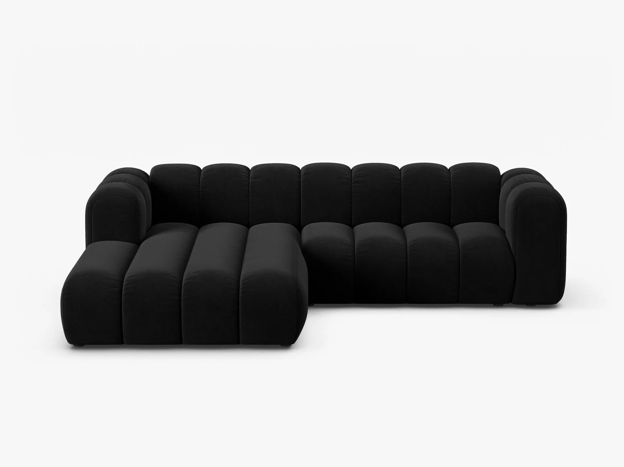 Grandé Ecksofa (links) in Samt, 260 cm Breite - Modulsofa-1