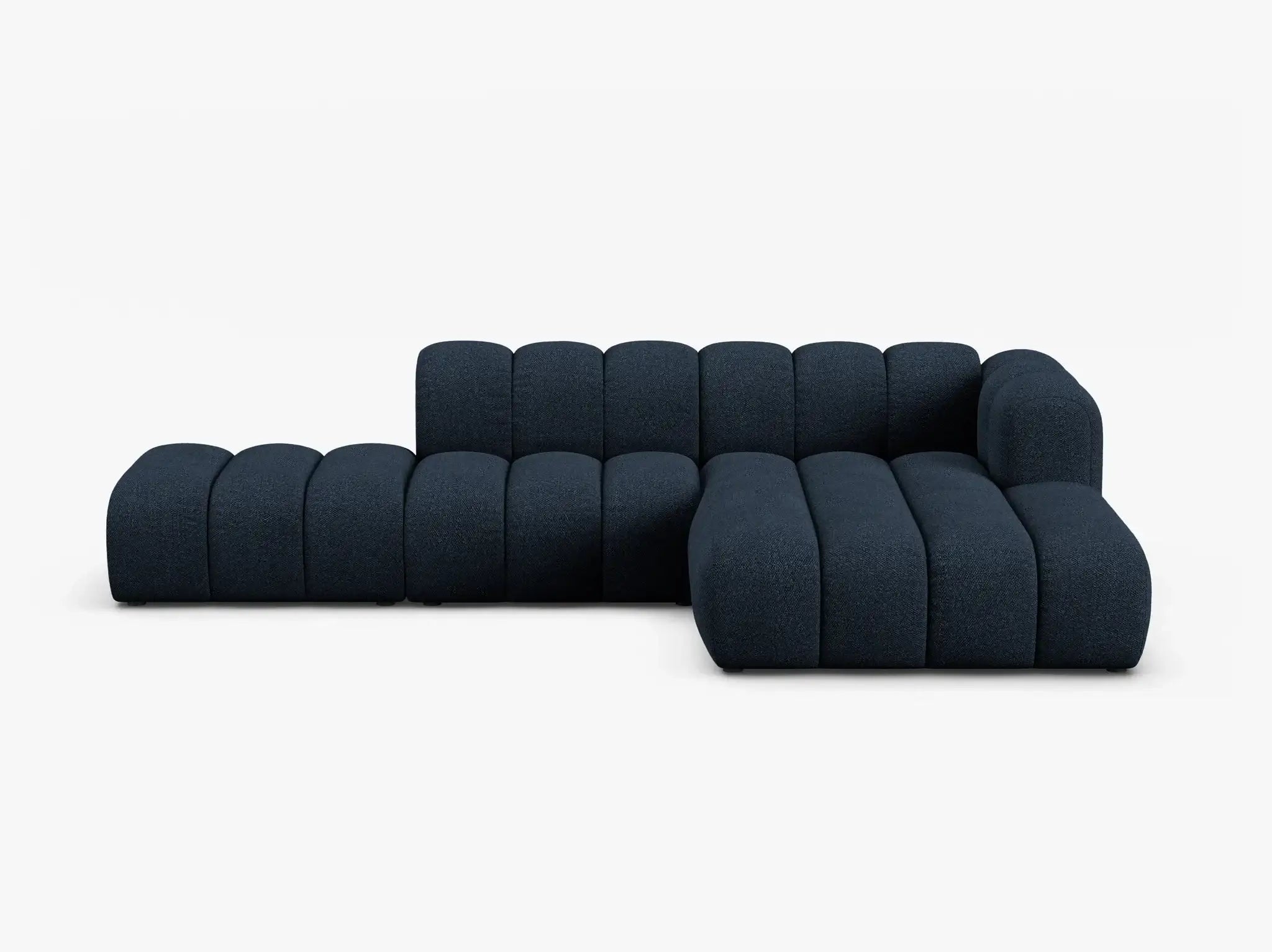 Grandé Ecksofa (rechts) in Bouclé, 299 cm Breite - Modulsofa-5