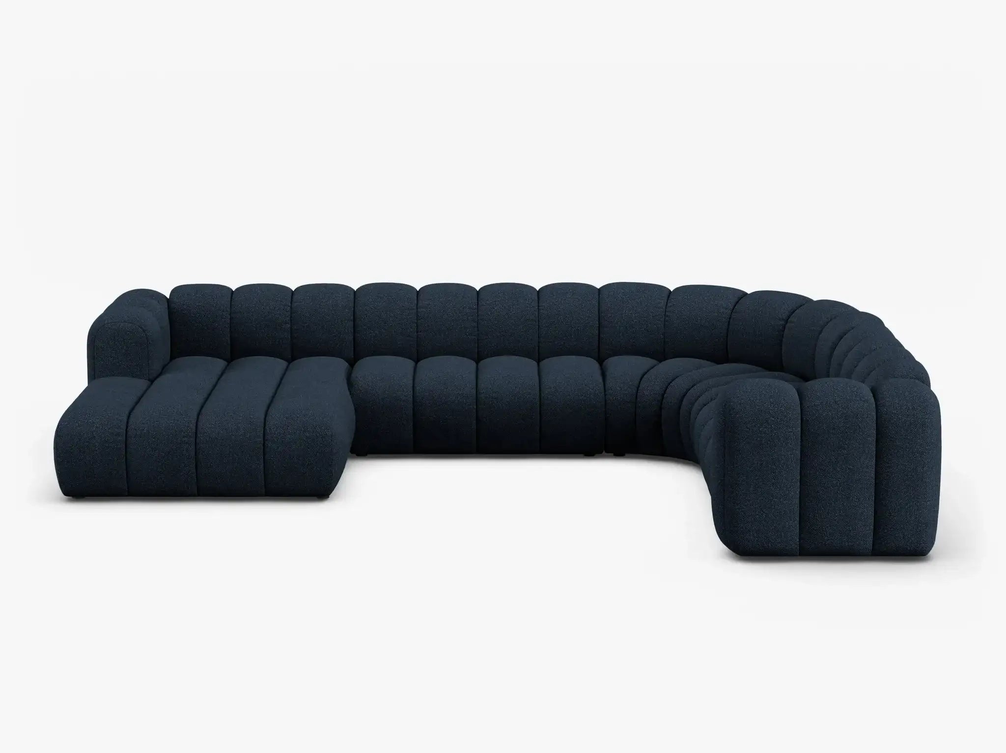 Grandé Sofa Wohnlandschaft (rechts) in Bouclé, 370 cm Breite - Modulsofa-5