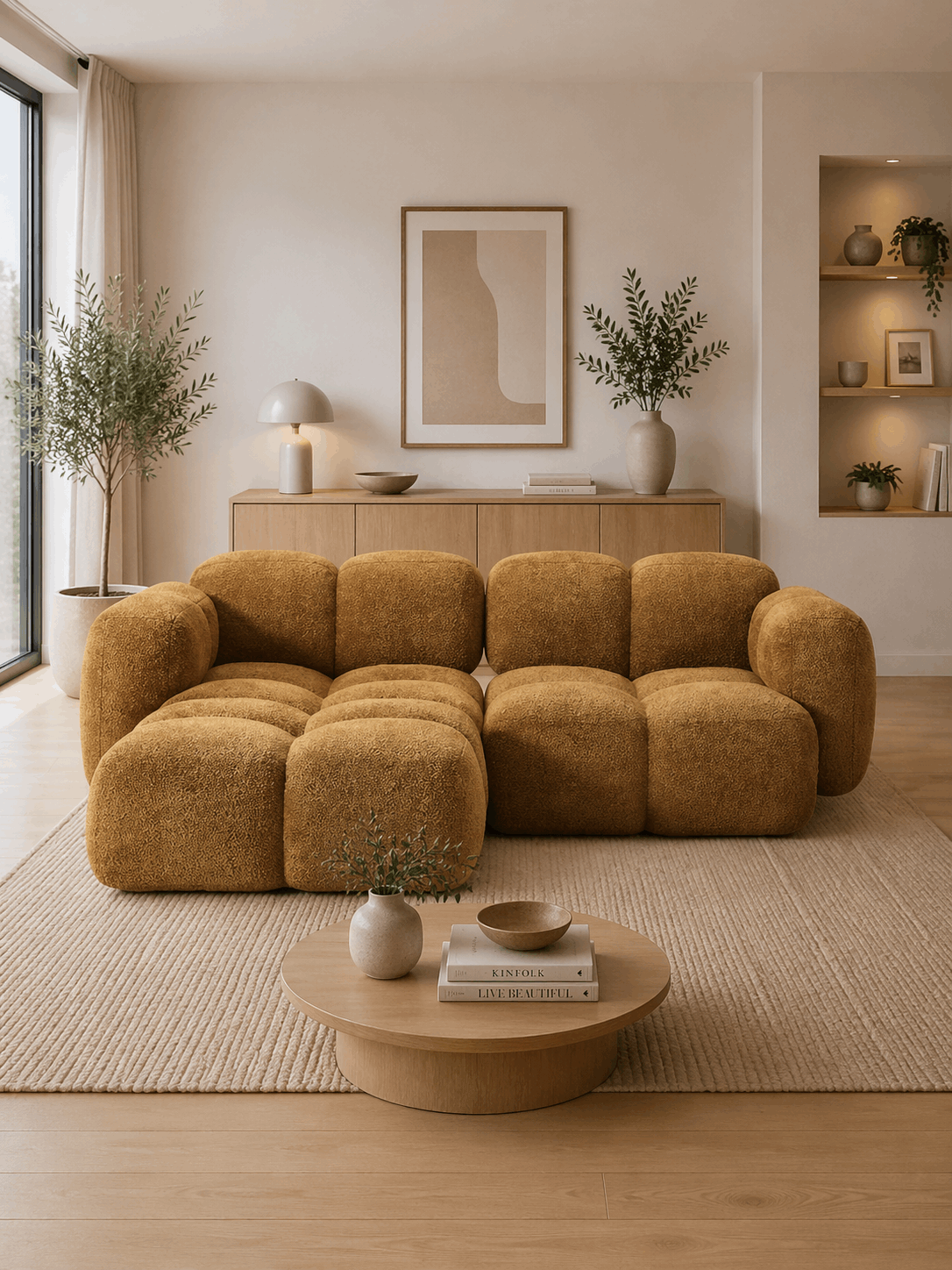 Luno_2-Sitzer_Ecksofa #Variant_Gold-Links