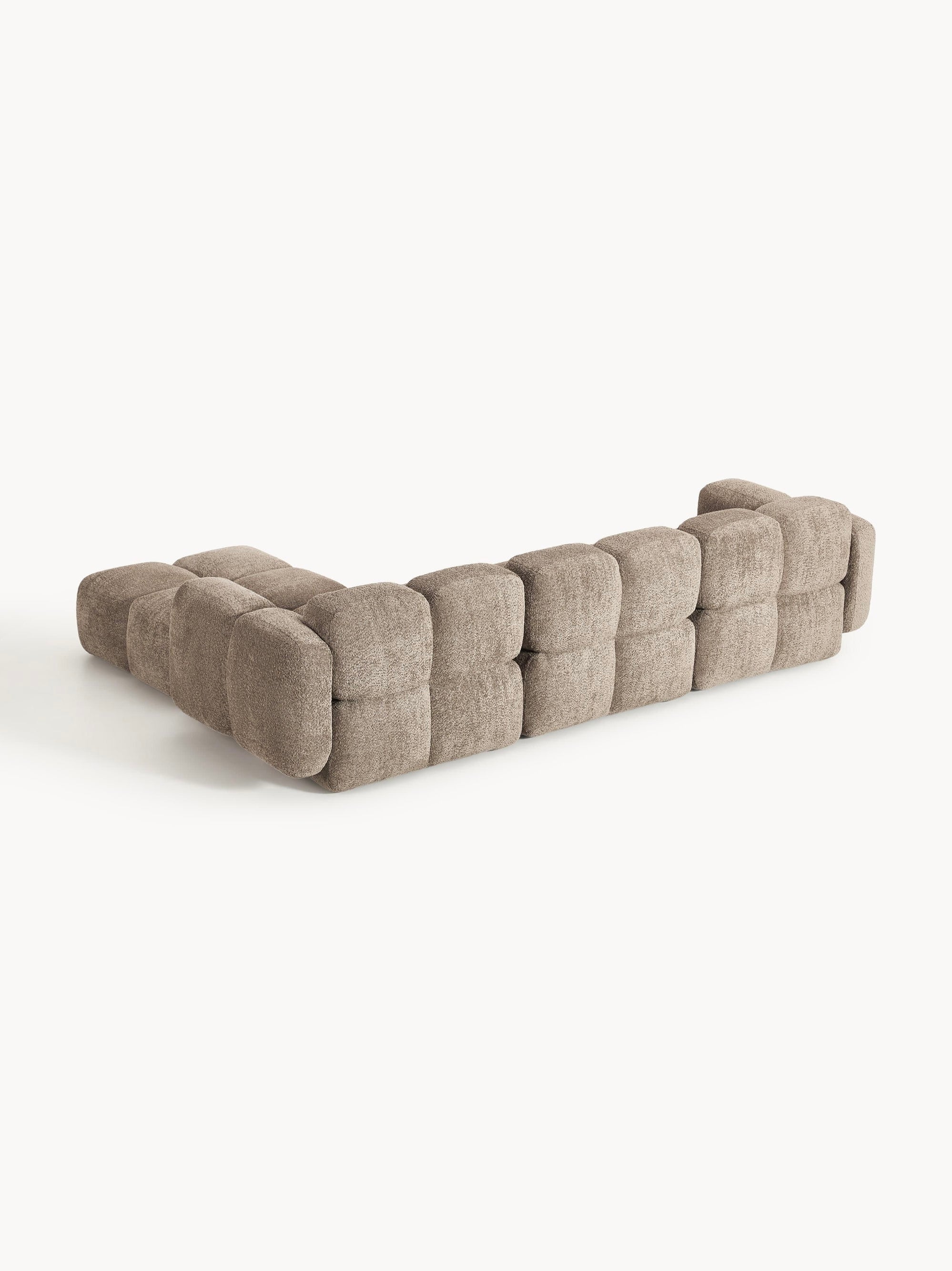 Luno 3-Sitzer Ecksofa (rechts) in Bouclé, 302 cm Breite-8