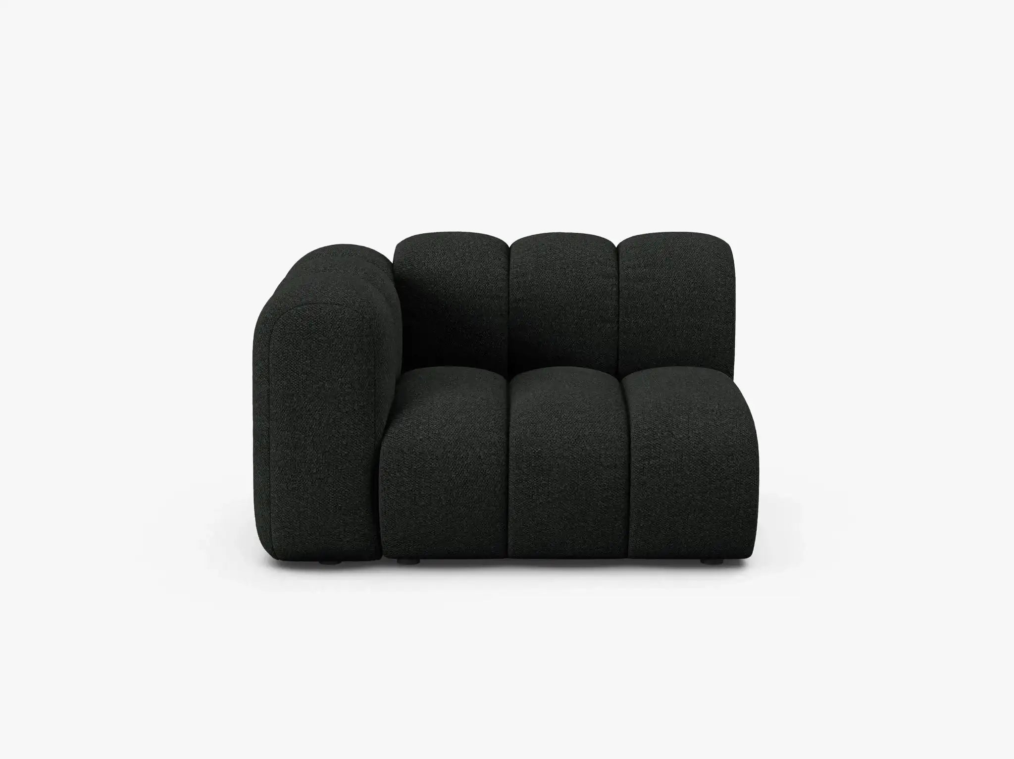 Grandé Modul (links) in Bouclé, 115 cm Breite - Modulsofa