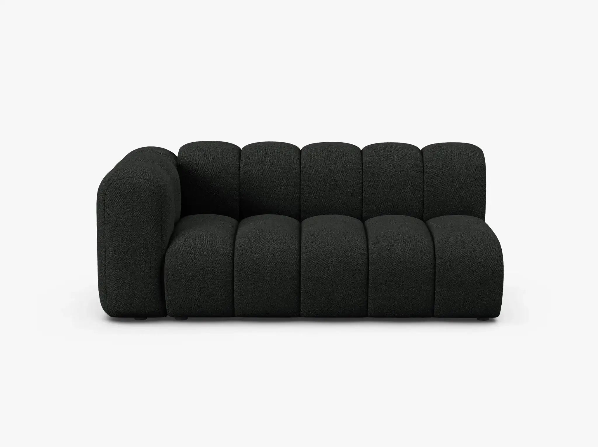 Grandé 3-Sitzer Modul (links) in Bouclé, 175 cm Breite - Modulsofa