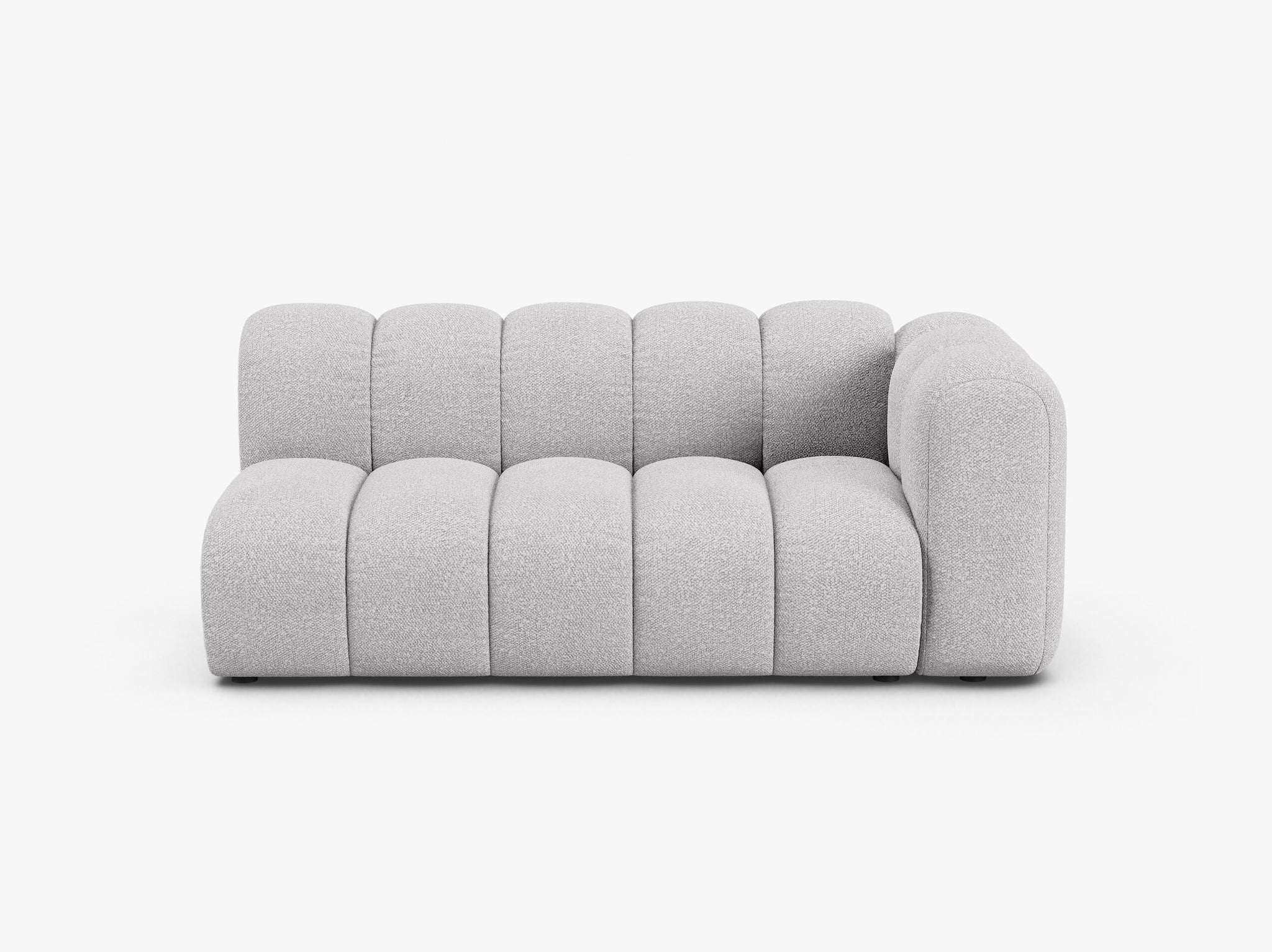 Grandé 3-Sitzer Modul (rechts) in Bouclé, 175 cm Breite - Modulsofa