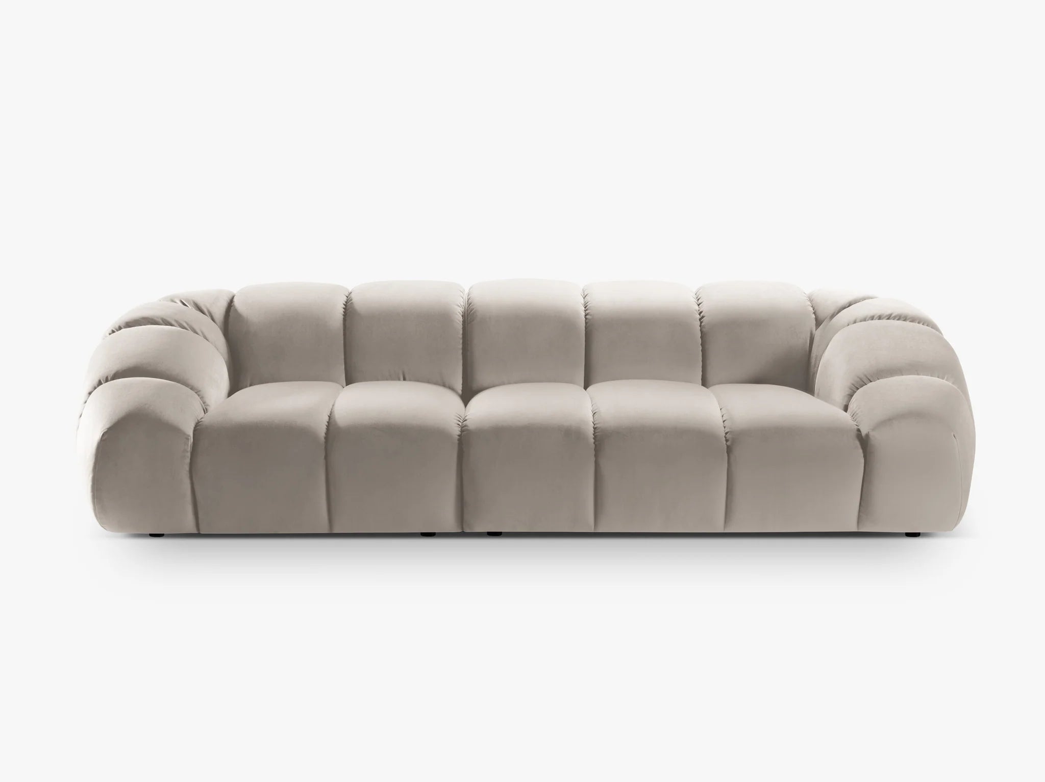 Monto in Samt, 294 cm Breite - Modulsofa