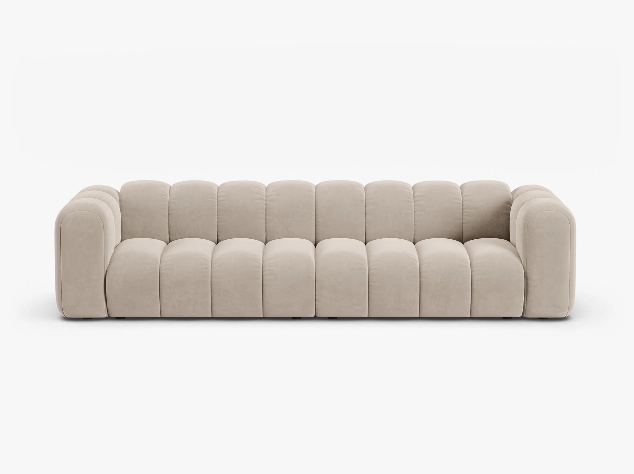 Grandé in Samt, 290 cm Breite - Modulsofa