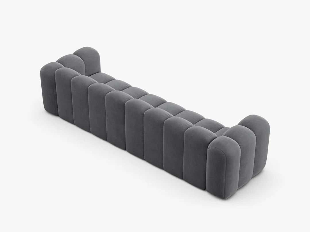 Grandé in Samt, 290 cm Breite - Modulsofa