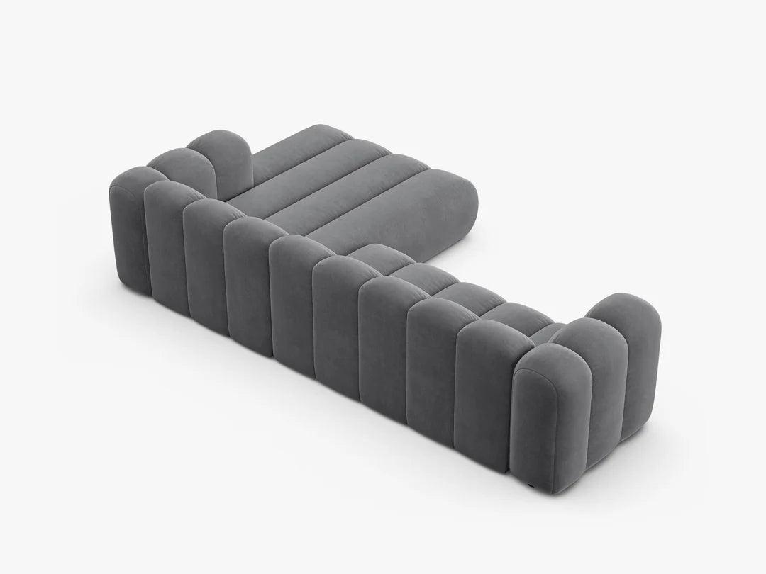 Grandé in Samt, 290 cm Breite - Modulsofa