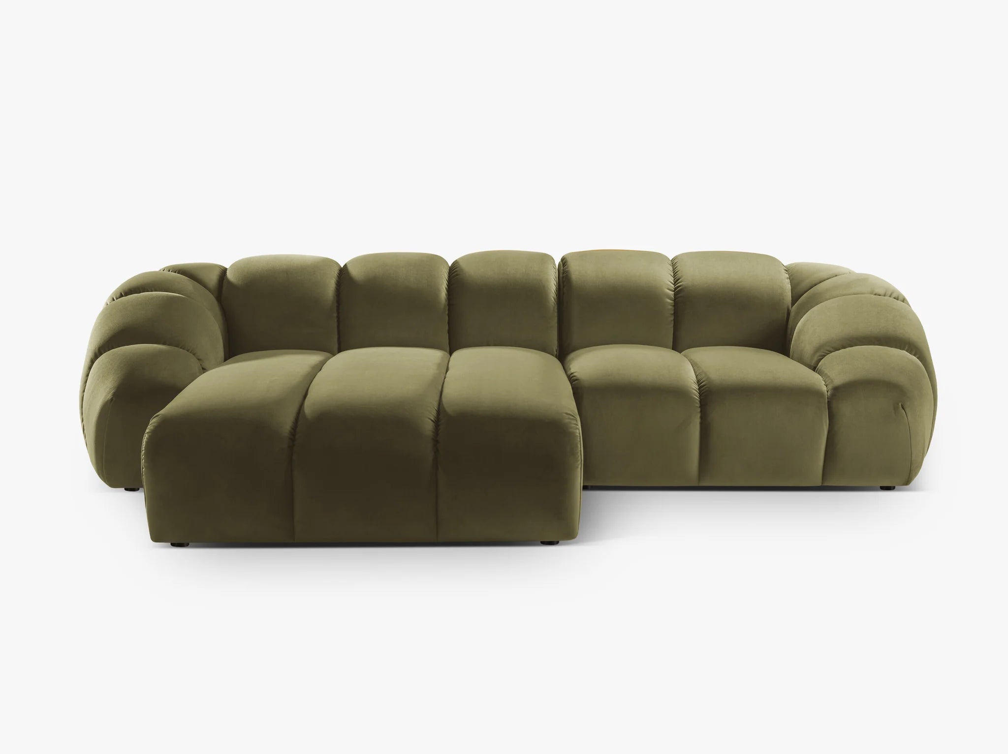 Monto Ecksofa (links) in Samt, 270 cm Breite - Modulsofa-2