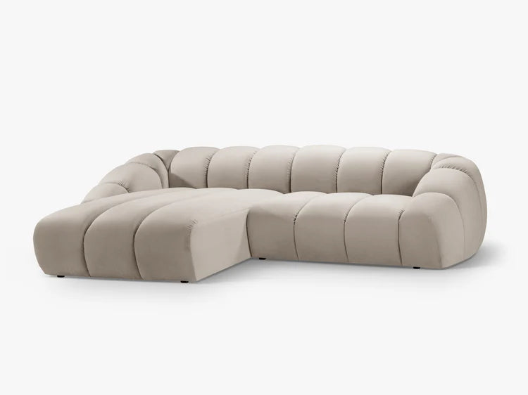 Monto in Samt, 305 cm Breite - Bubble Modulsofa #Variant_Beige-Links