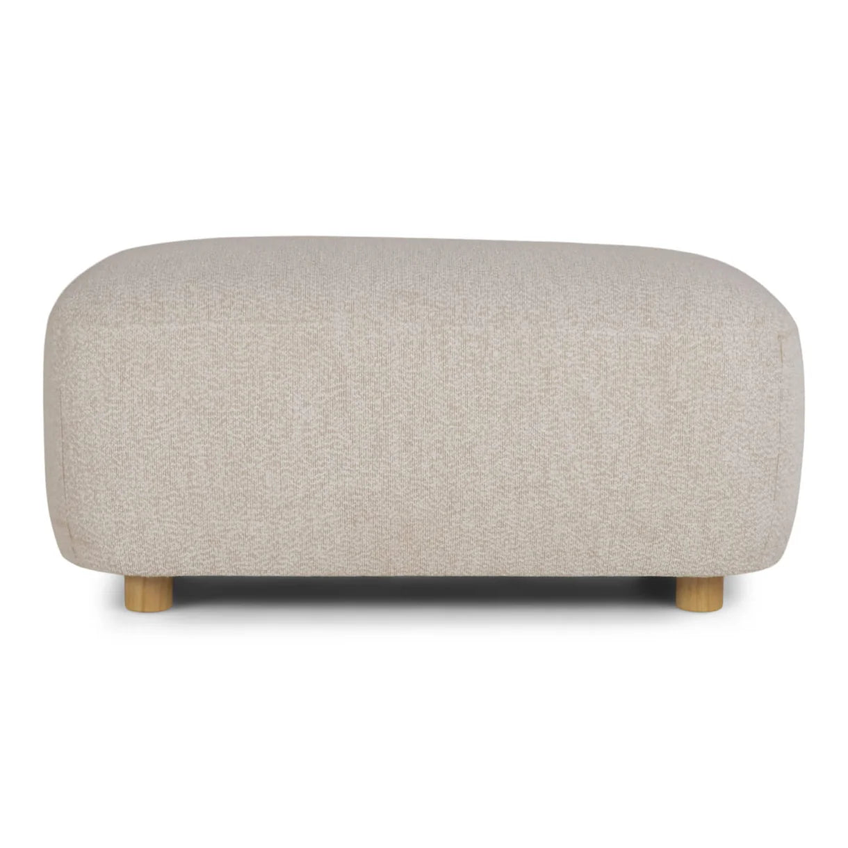 Nolio Hocker in Bouclé Braun, 95 cm Breite | PolsterOase