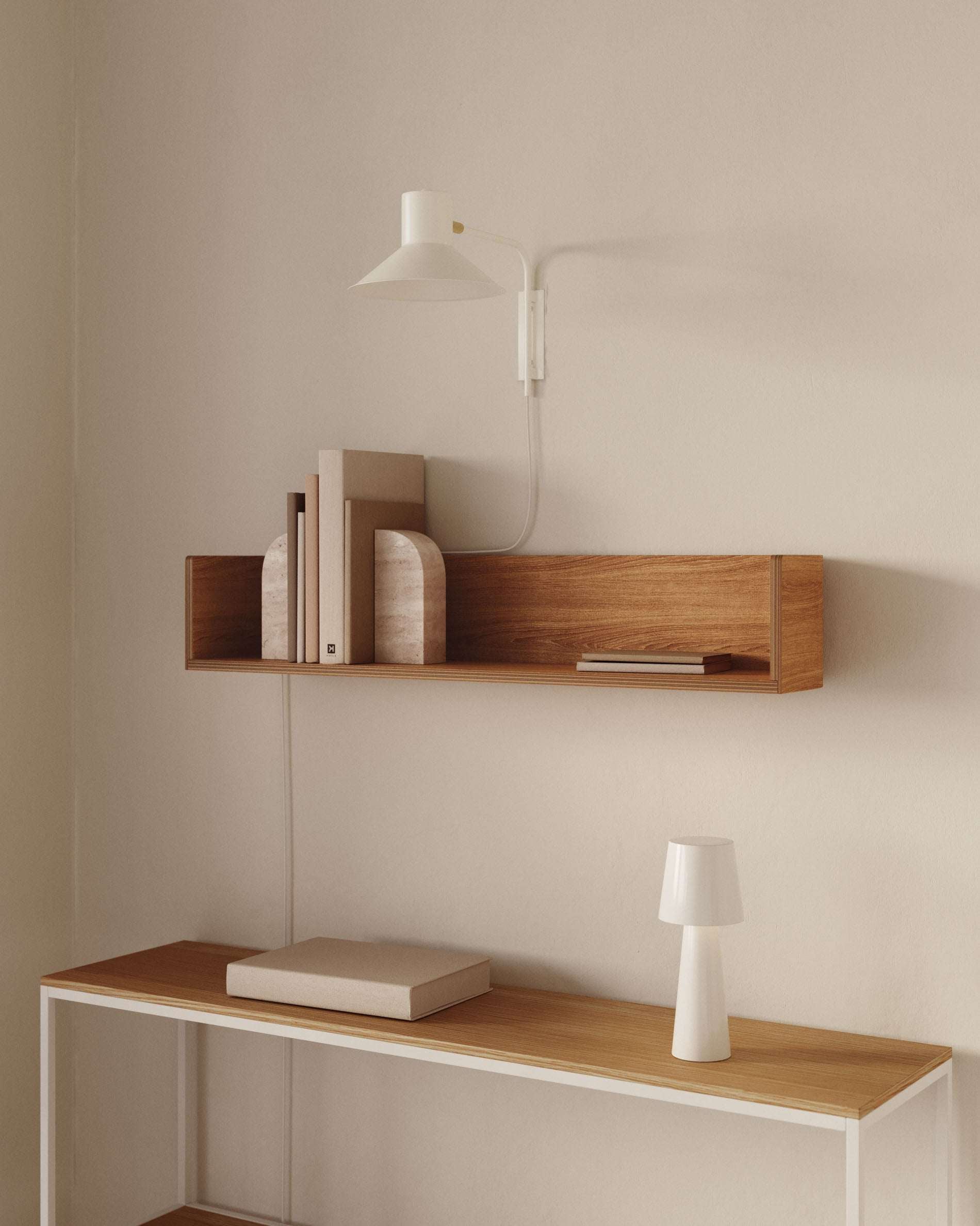 Octavia Wandregal 90 cm aus Eschenholz – Minimalistisches Design & FSC® zertifiziert