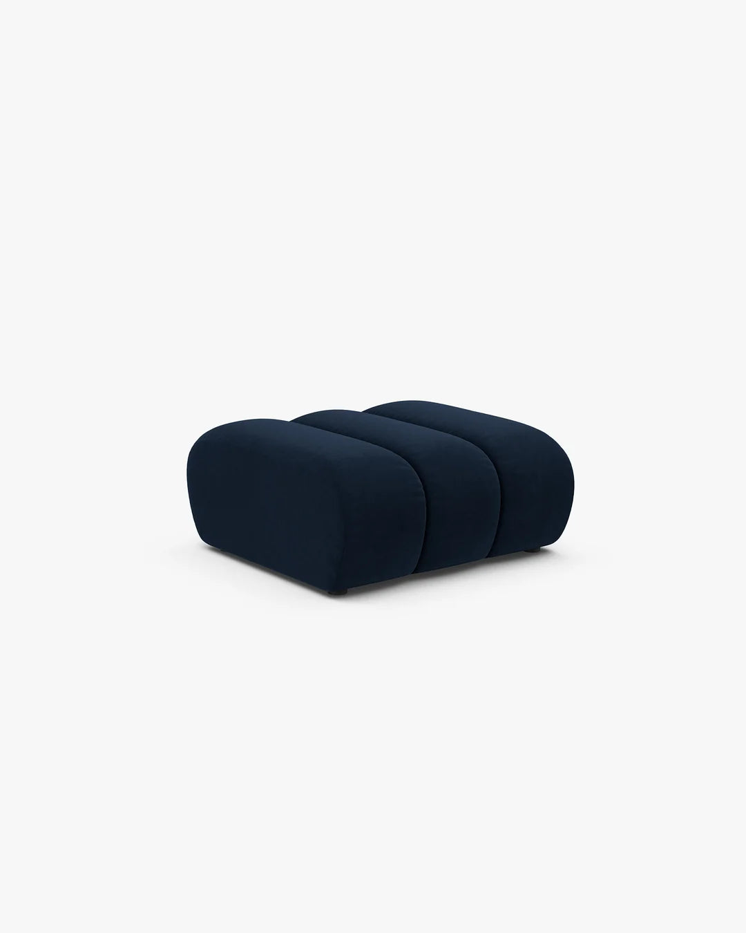 PolsterOase Hocker – Grandé Hocker in Samt, 92 cm Breite, Königsblau – Ansicht 3