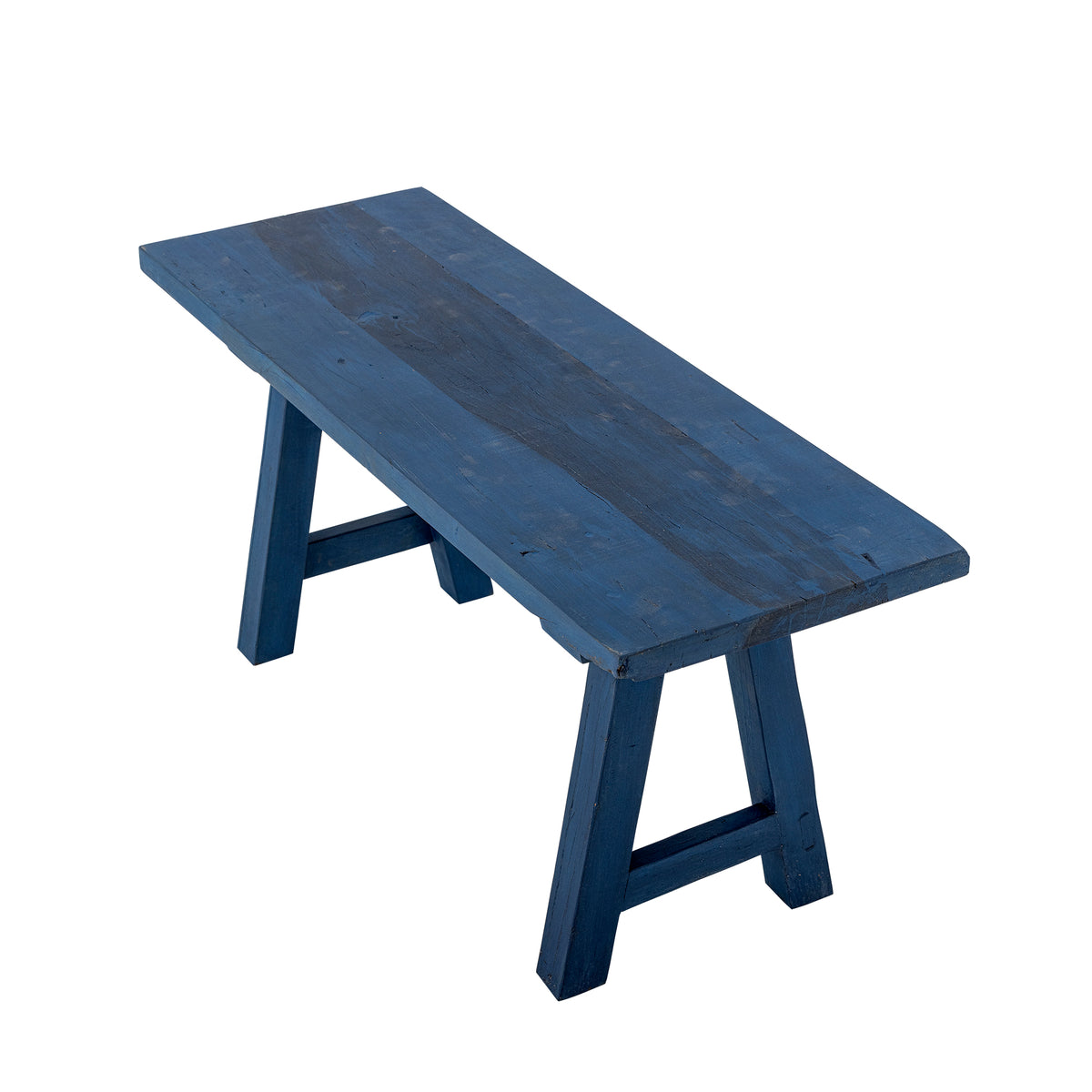 PolsterOase Hocker – Hocker Porir aus recyceltem Holz, Blau – Ansicht 05