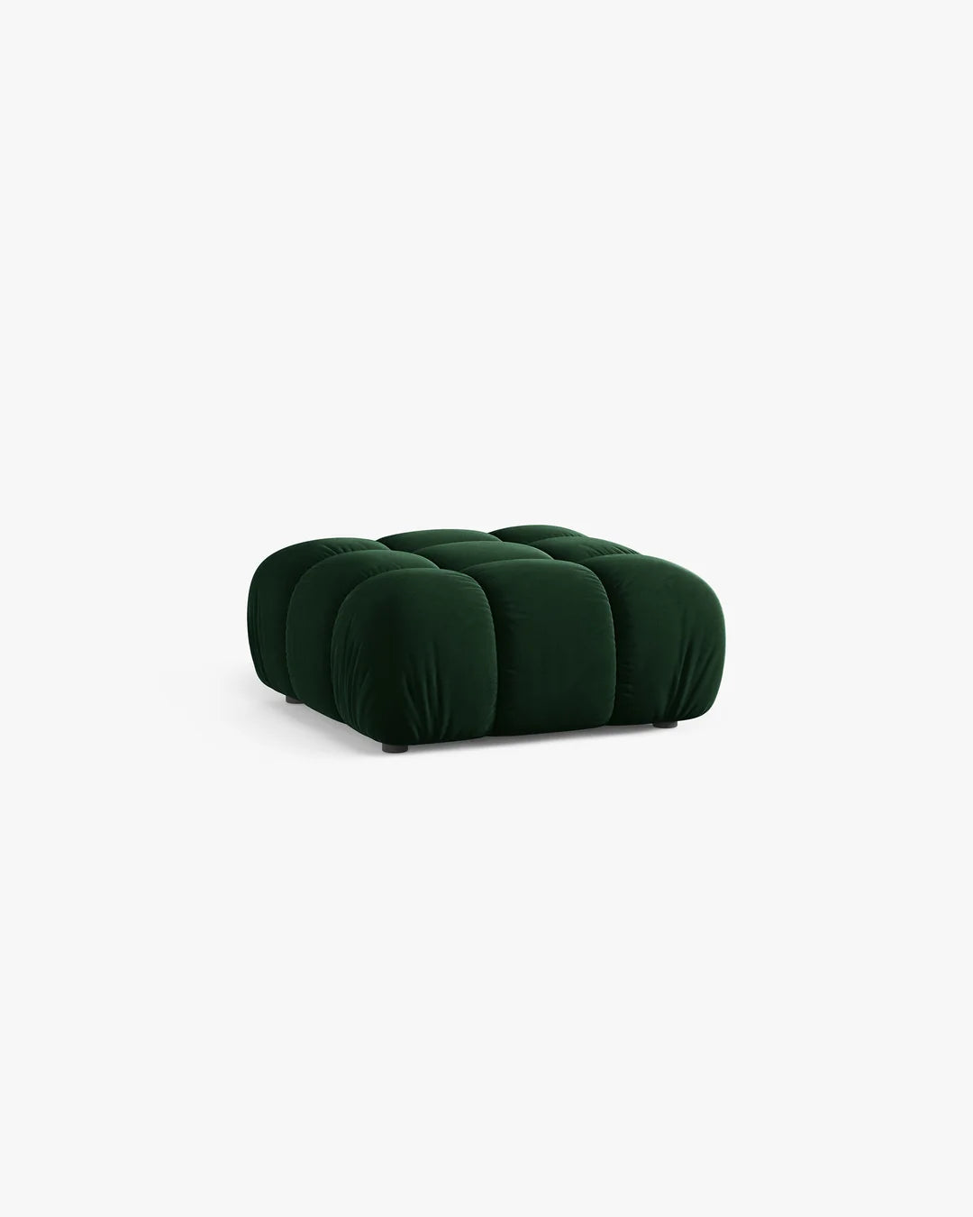 PolsterOase Hocker – Selene Hocker in Samt, 95 cm Breite, Flaschengrün – Ansicht 3