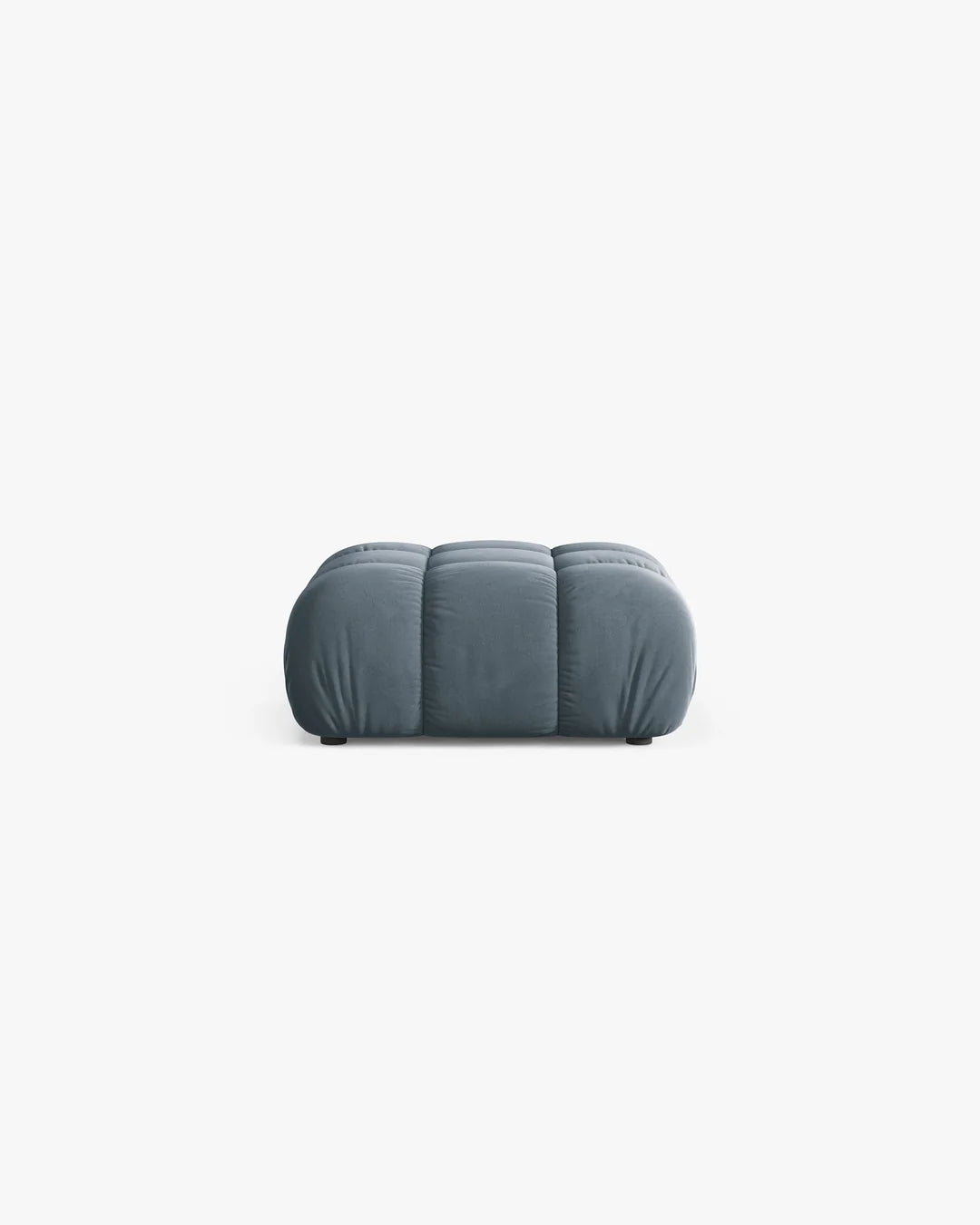 PolsterOase Hocker – Selene Hocker in Samt, 95 cm Breite, Hellblau – Ansicht 1