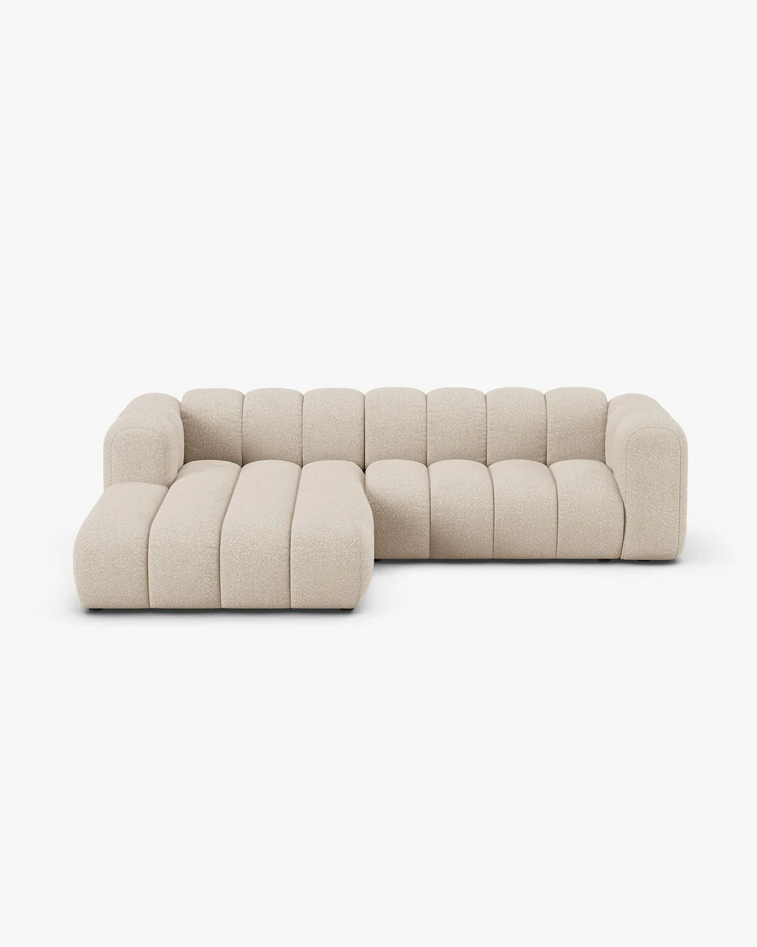 PolsterOase Modulsofa – Grandé Ecksofa 4-Sitzer in Bouclé, 260 cm Breite, – Ansicht 01