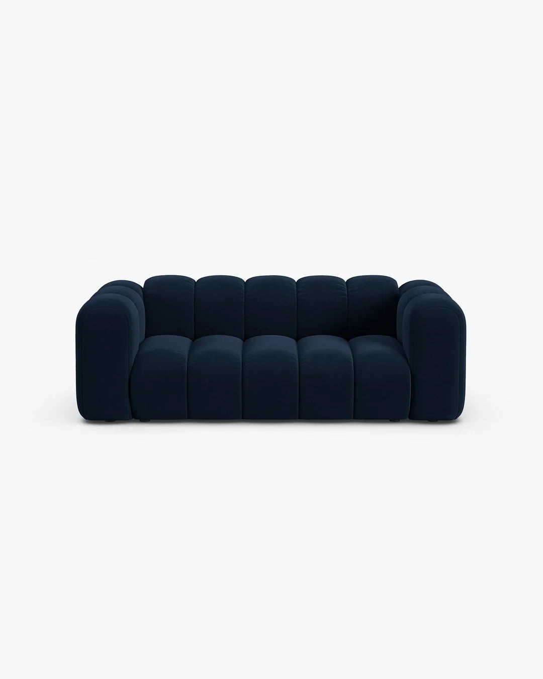 PolsterOase Modulsofa – Grandé Sofa 2-Sitzer in Samt, 200 cm Breite, Königsblau – Ansicht 1