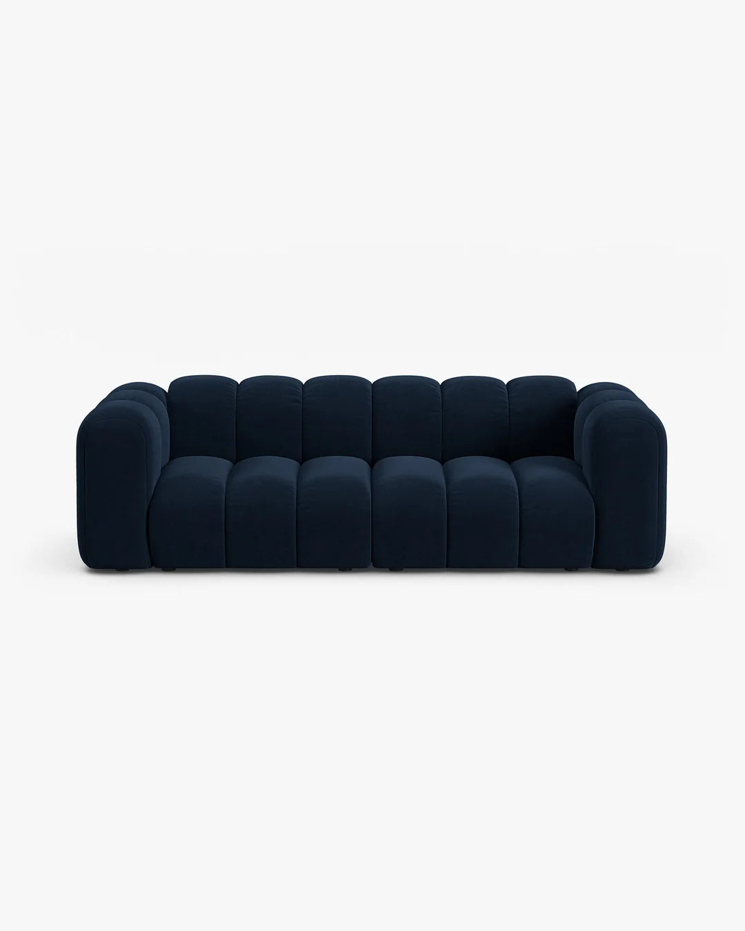 PolsterOase Modulsofa – Grandé Sofa 3-Sitzer in Samt, 230 cm Breite, Königsblau – Ansicht 1