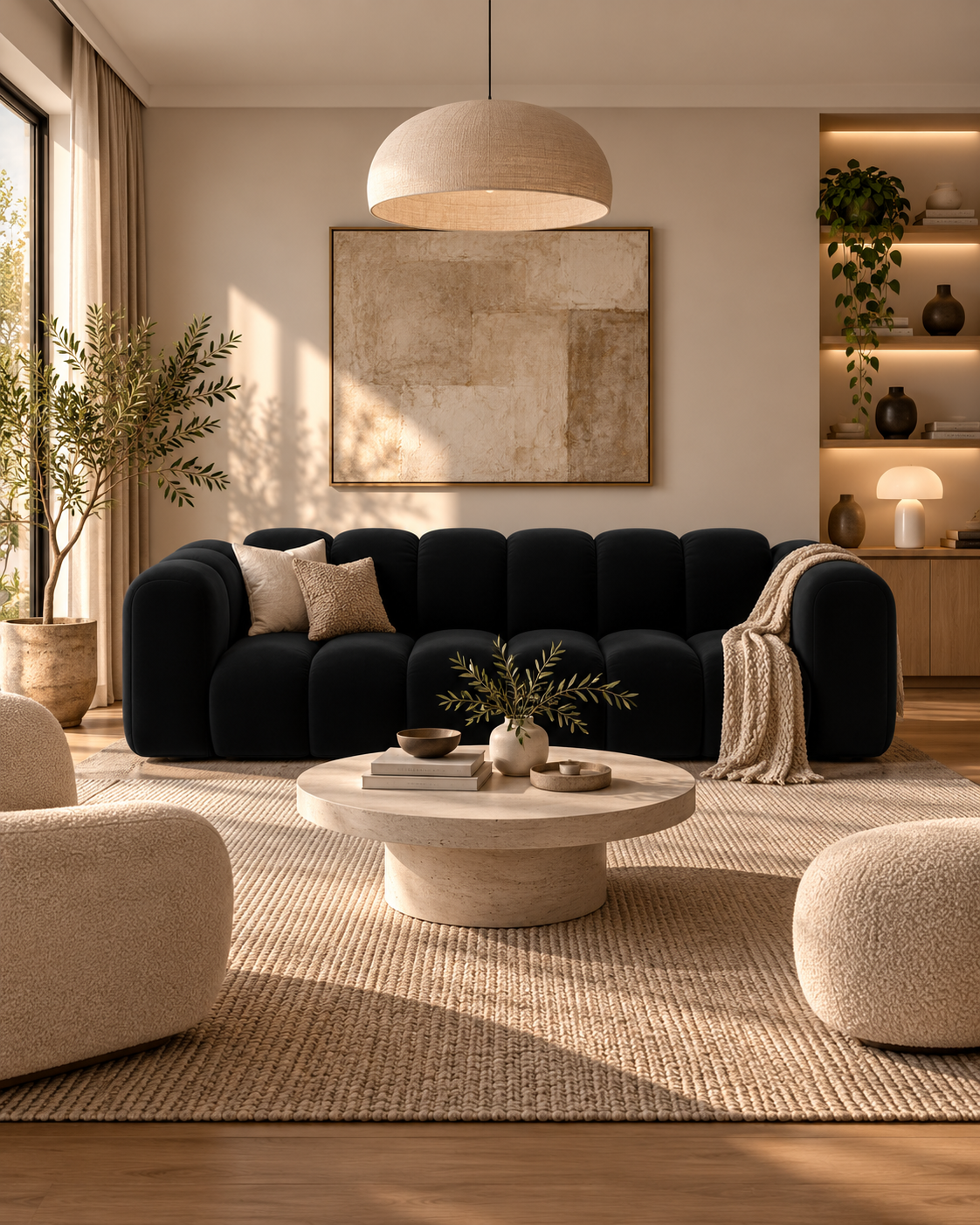PolsterOase Sofa – Grandé Sofa aus Samt, Dreisitzer, 230 cm – zusätzliche Produktansicht