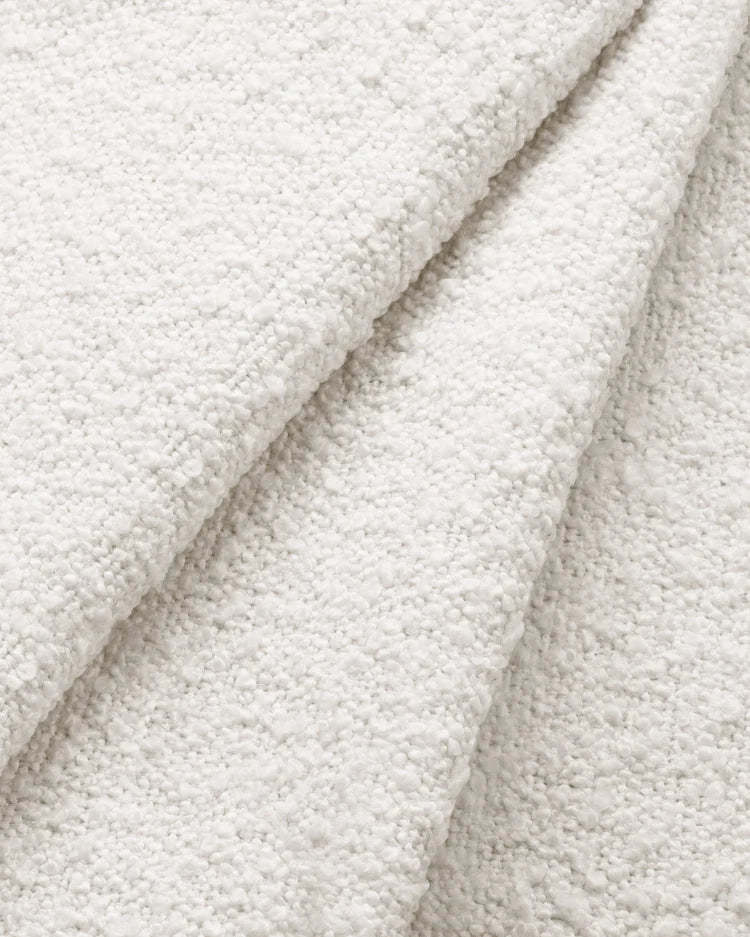 PolsterOase Modulsofa – Grandé offenes Ecksofa 5-Sitzer in Bouclé, 299 cm Breite, Weiß – Ansicht 6