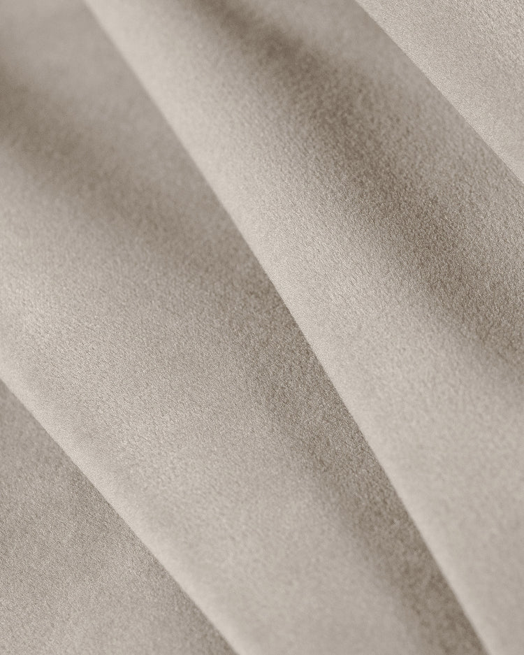 PolsterOase Modulsofa – Grandé symmetrisches Ecksofa 5-Sitzer in Samt, 309 cm Breite, Beige – Ansicht 5
