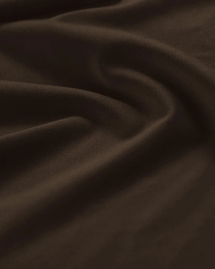 PolsterOase Modulsofa – Selene Chaiselongue mit Armlehne in Samt, 94 x 155 cm, Dunkelbraun – Links – Ansicht 5