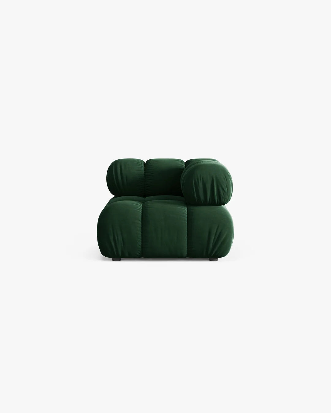 PolsterOase Modulsofa – Selene Eckmodul in Samt, 94 cm Breite, Flaschengrün – Ansicht 1