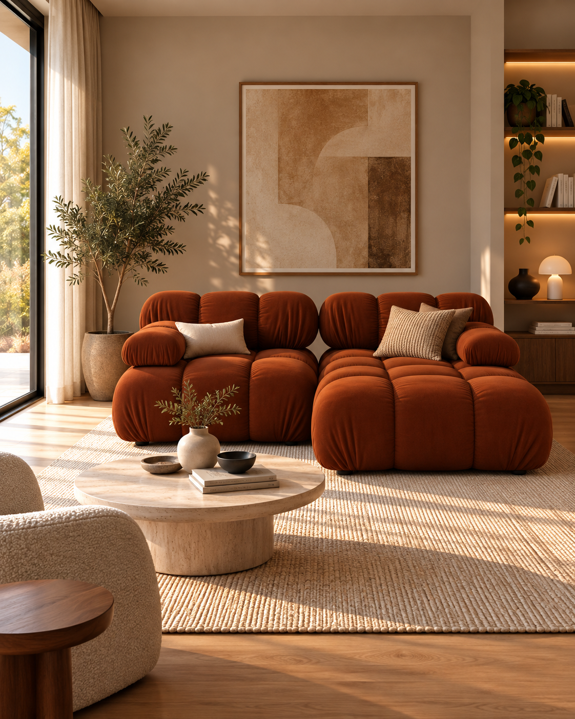 PolsterOase Modulsofa – Selene Ecksofa aus Samt, Zweisitzer, 190 cm – zusätzliche Produktansicht