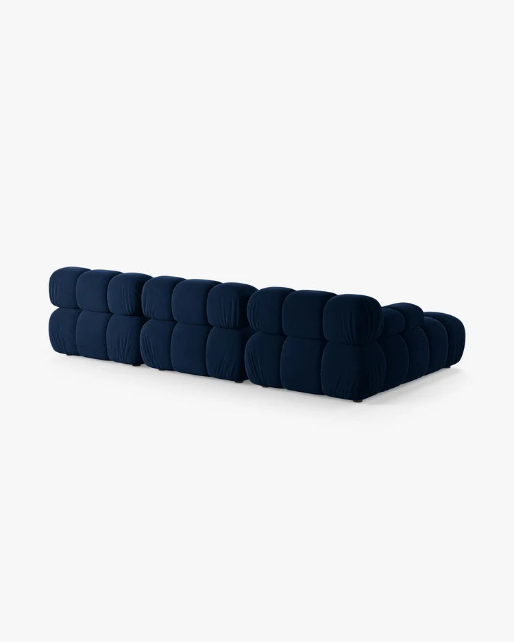 PolsterOase Modulsofa - Selene Ecksofa XL aus Samt, Dreisitzer, 285 × 160 cm – Ansicht 59