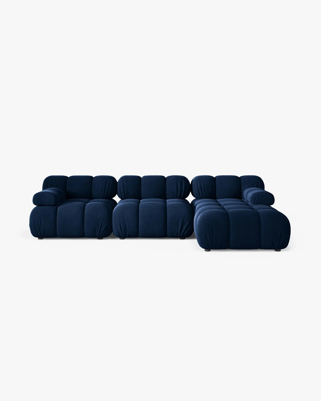 PolsterOase Modulsofa - Selene Ecksofa XL aus Samt, Dreisitzer, 285 × 160 cm – Ansicht 61