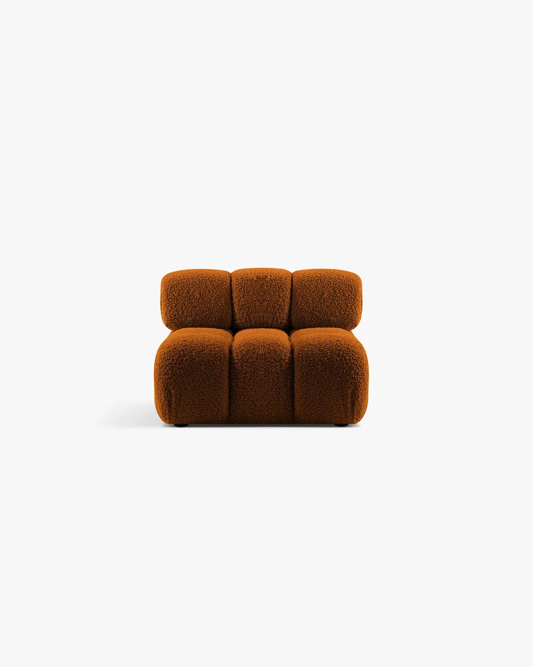 PolsterOase Modulsofa – Selene Mittelmodul in Bouclé, 94 cm Breite, Kupfer – Ansicht 1
