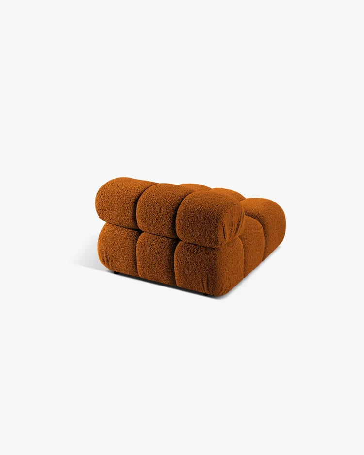 PolsterOase Modulsofa – Selene Mittelmodul in Bouclé, 94 cm Breite, Kupfer – Ansicht 4