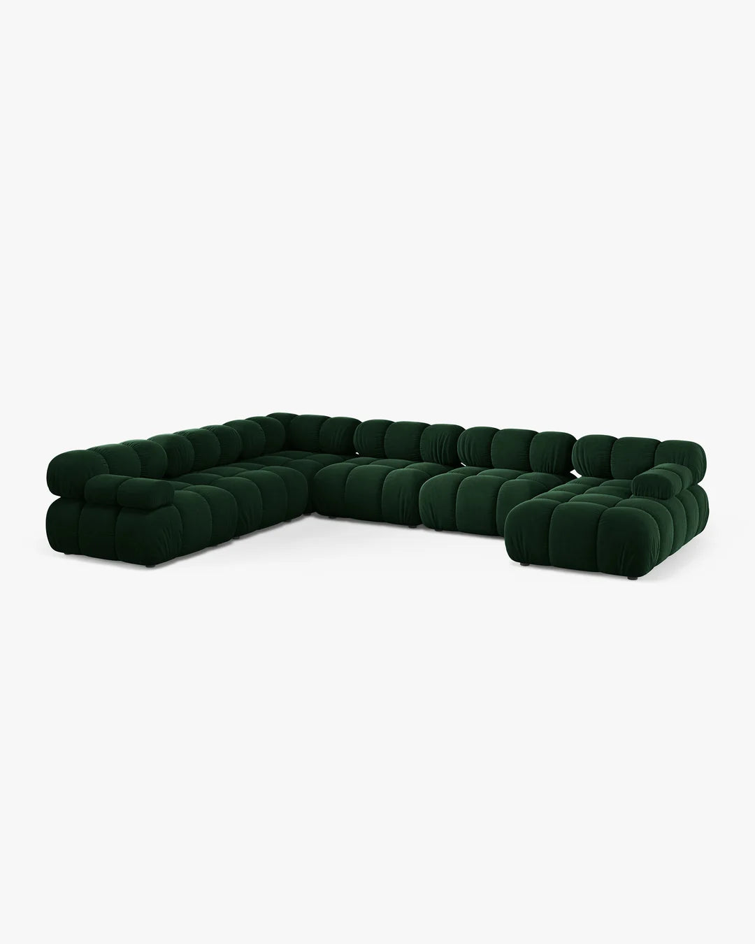 PolsterOase Modulsofa - Selene Wohnlandschaft aus Samt, Sechssitzer, 380 cm – Ansicht 41